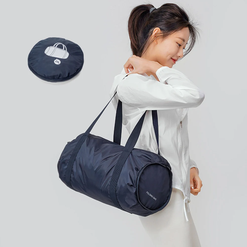 25L Sports Gym Bags Waterproof Gym Workout Bag with Compartment and Wet Pocket Duffel Bag Foldable Large for Camping Travel Gear 3