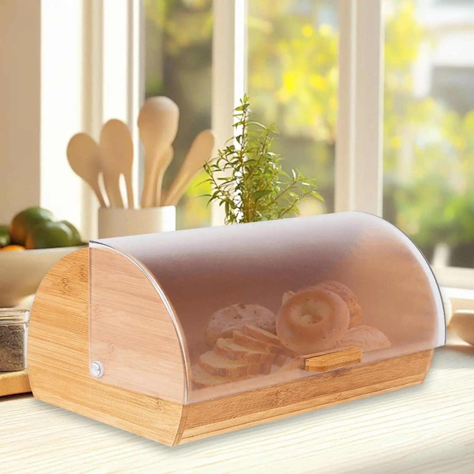 Bamboo Bread Box Breadbox Versatile with Lid Storage Holder Storage Container for Toast Donut Bagels Kitchen Home Bamboo Bread Box Breadbox Versatile with Lid Storage Holder Storage Container for Toast Donut Bagels Kitchen Home