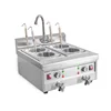 Commercial Tabletop 4 Baskets Noodle Cooker Electric 220V Pasta Boiler Cooking Machine With Drainage Faucet Stainless Steel 2
