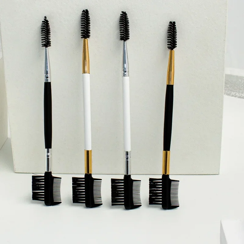 Makeup Brush Set Makeup Tool Double Ended Eyebrow Comb Brush Eyelash Applicator 1PC