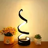 5V USB LED Table Lamp Modern Creative Spiral Desk Light 3 Colors Dimmable For Bedroom Living Room Office Bar Decoration Lighting 1