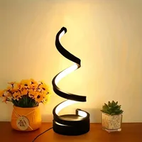 5V USB LED Table Lamp Modern Creative Spiral Desk Light 3 Colors Dimmable For Bedroom Living Room Office Bar Decoration Lighting 1