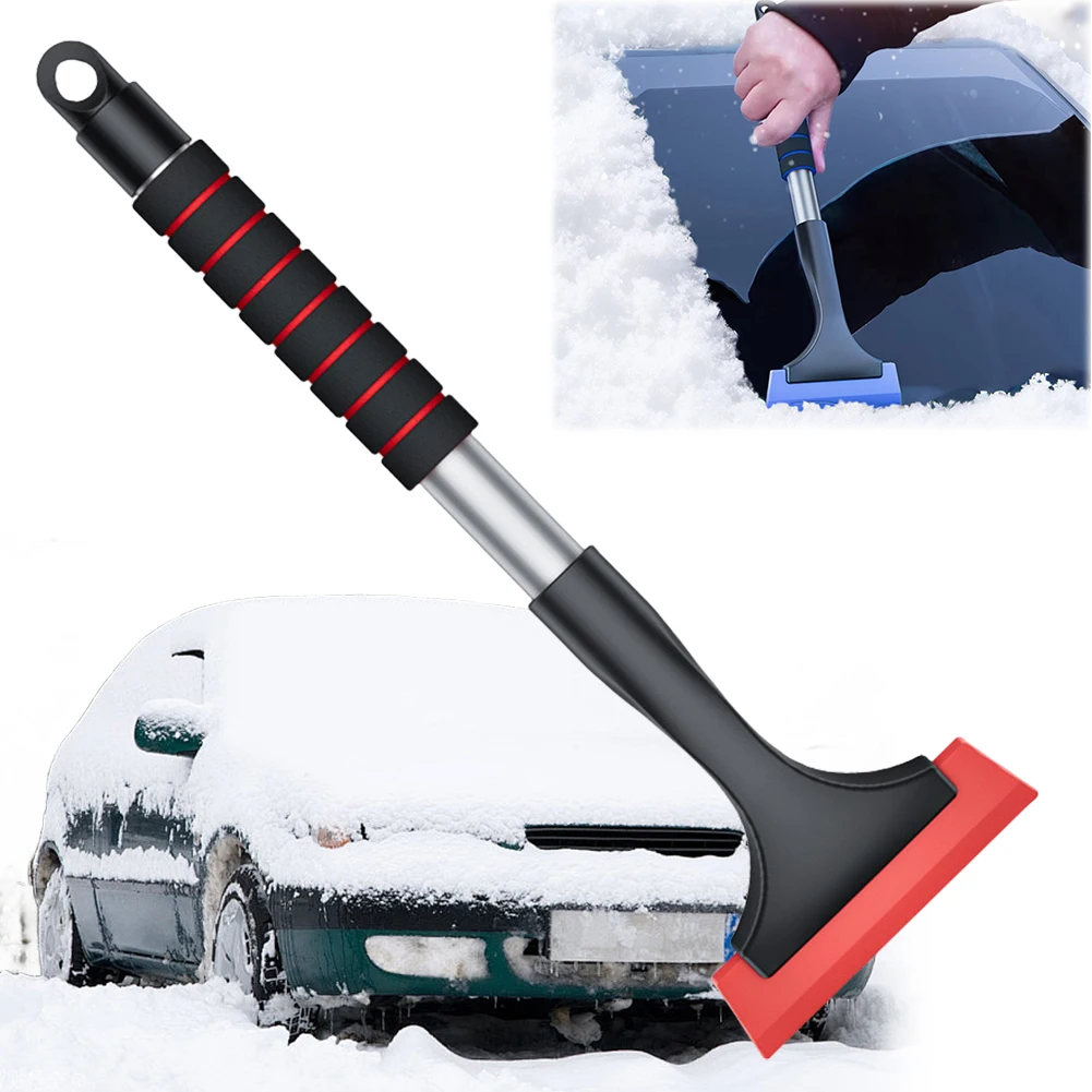 Extendable Ice Scraper snow ice scraper ice deicing tool windshield shovel snow shovel with Sponge Handle Car Snow Scraper Ergonomic Car Window Snow Remover Windscreen Protection Accessories