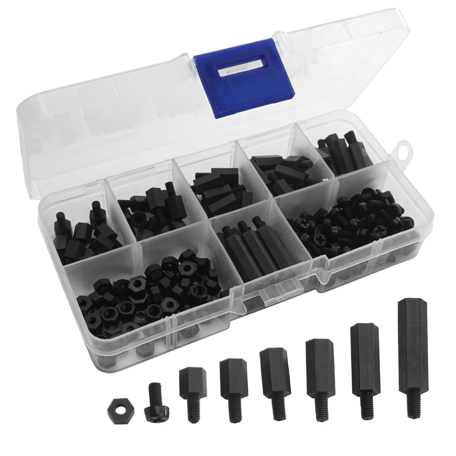 Kit 60 pièces entretoises M3 nylon pour drone FPV