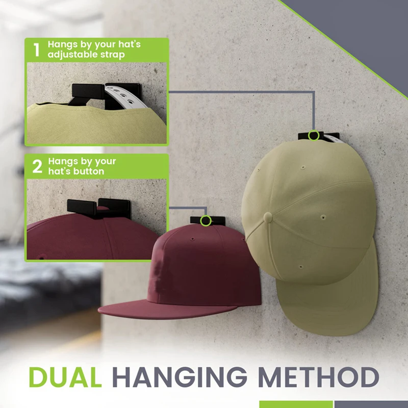 5/8pcs Adhesive Hat Hook Racks for Baseball Caps Minimalist