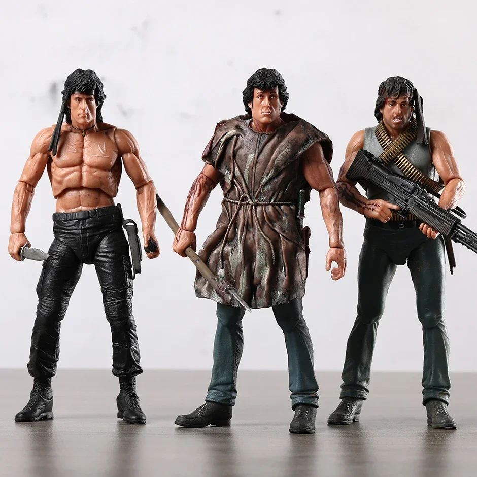 Neca First Blood Part 2 Rambo Figurine Collection Action Figure Model Toy Gift