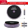 Sharkfox 5Pcs/lot 5/6 inch  Wool Polishing Pad High Density Lambs Woollen Polish Buffing Pad Car Polisher Buffing Waxing 2