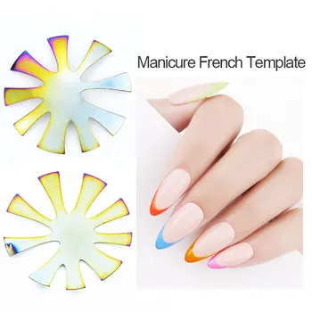 Nail French Manicure Stainless Steel Template 2