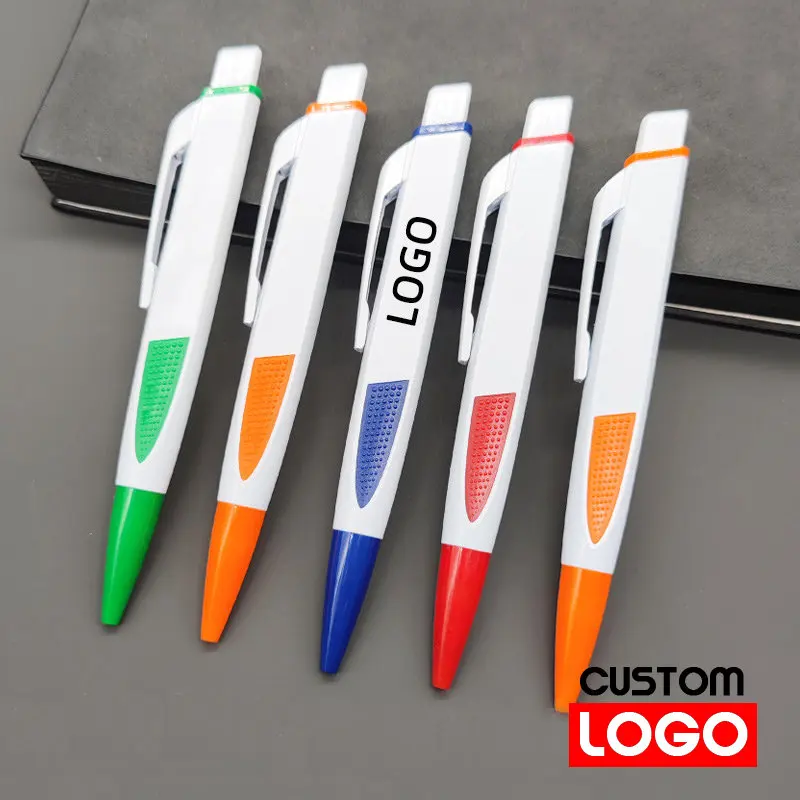 100pcs Customizable Bulk Ballpoint Pens with Imprinted Logo for Office Use and Advertising  Logo for Promotional  Stationery imprinted owl dream catcher pu leather cover flip stand wallet phone case with strap for xiaomi redmi note 11 5g china mediatek redmi note 11t 5g redmi note 11s 5g blue