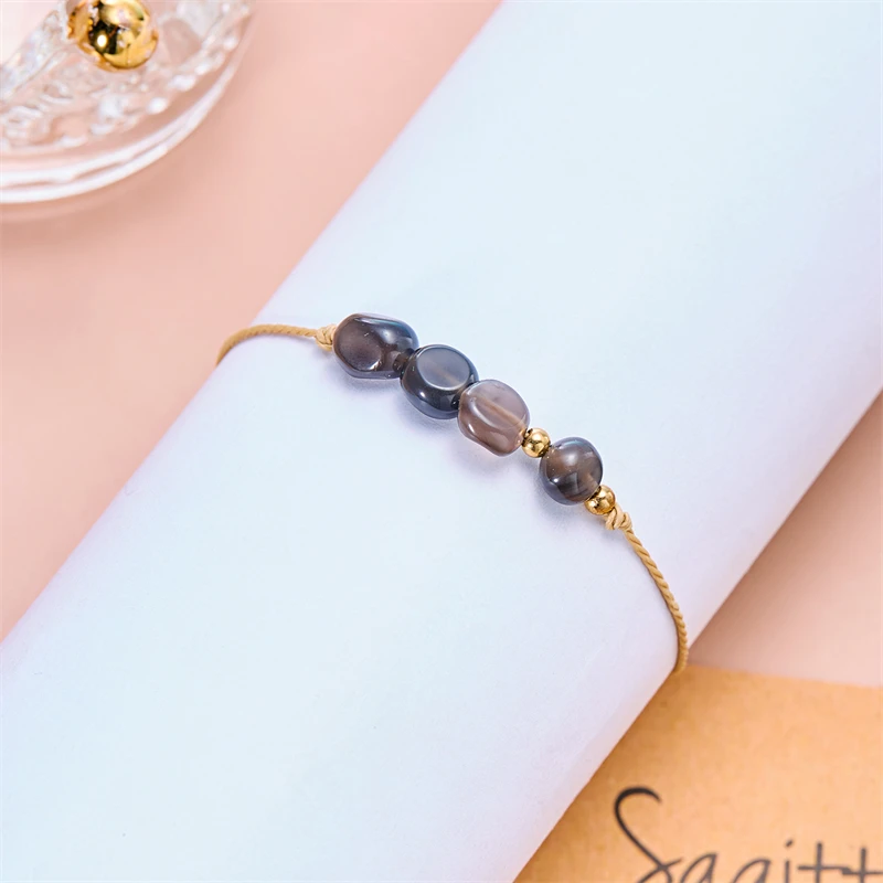 12-Sternbild-Natursteinperlen-Armbänder für Damen und Herren, handgefertigt, gewebte Sternzeichen-Armbänder, Freundschaftsschmuck, Geschenke – Detail 27