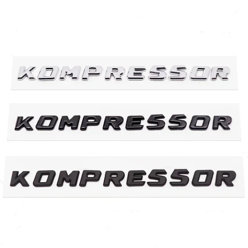 3D ABS Kompressor 편지 자동차 뒷 트렁크 펜더 엠 블 럼 배지 자동차 스티커 데칼 메르세데스 C230 C200 C180 SLK CLK 200k SL CLS