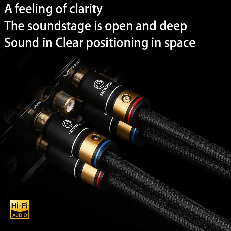 Coppia di cavi RCA da 3 metri, realizzati con Canare L-4E6S, Star Quad Coppia di cavi RCA da 3 metri, realizzati con Canare L-4E6S, Star Quad