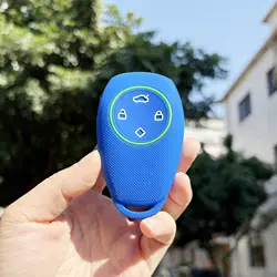 Silicone Soft Car Key Cover - Keyless Remote Protection Holder (Blue 1pc)