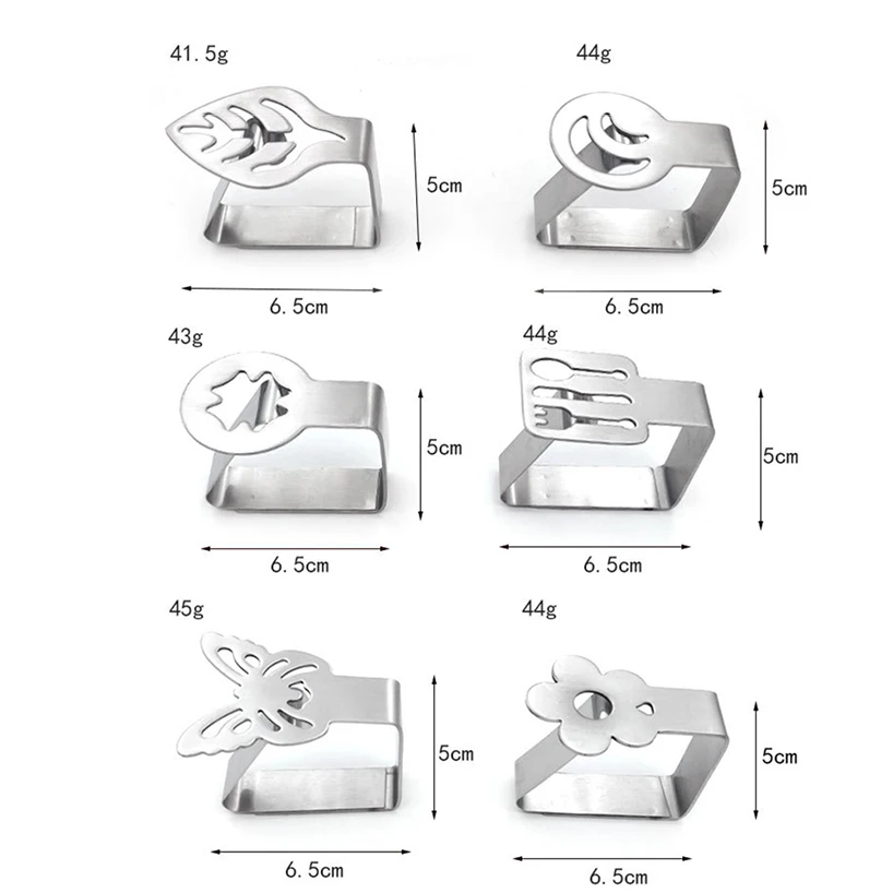 4Pcs Table Cloth Clips Wedding Tablecloth Clamp Holder DIY Party Craft Decorative Stainless Steel Kitchen Supplies