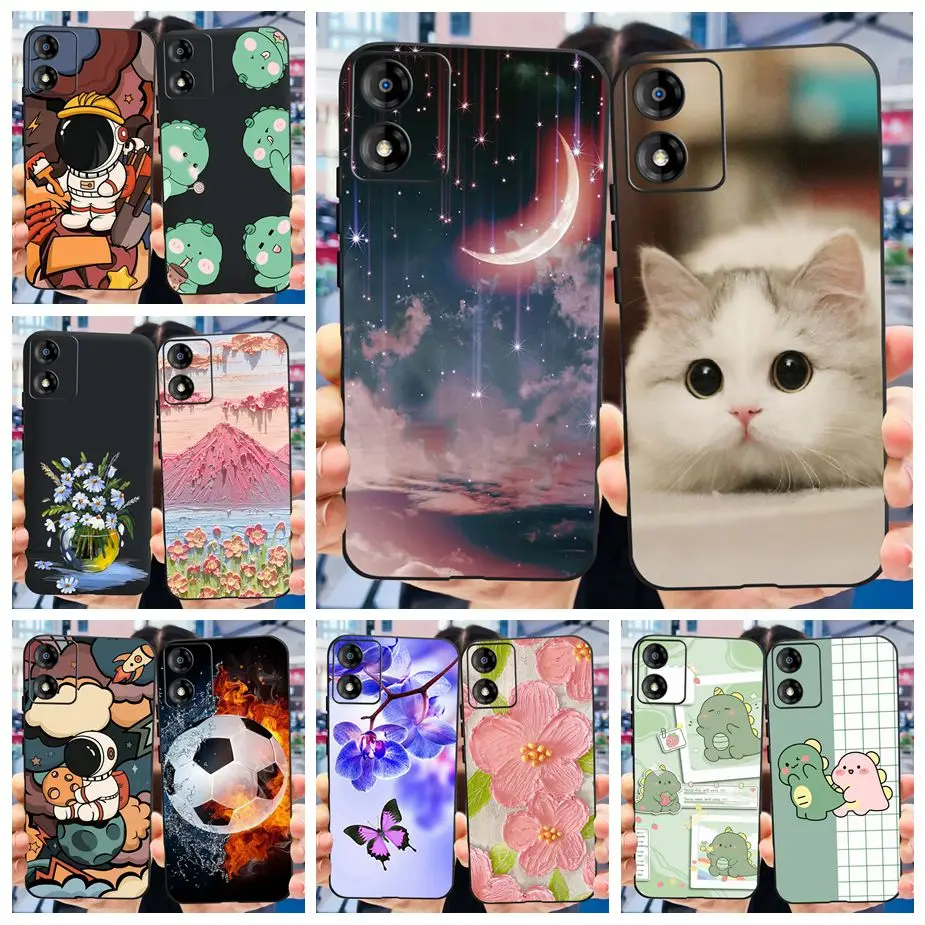 Per Motorola Moto E13 Custodia Fashion Painted Cover Custodia Morbida Antiurto In Tpu Per Motorola Moto E13 E 13 Motoe13 Fundas Bumper