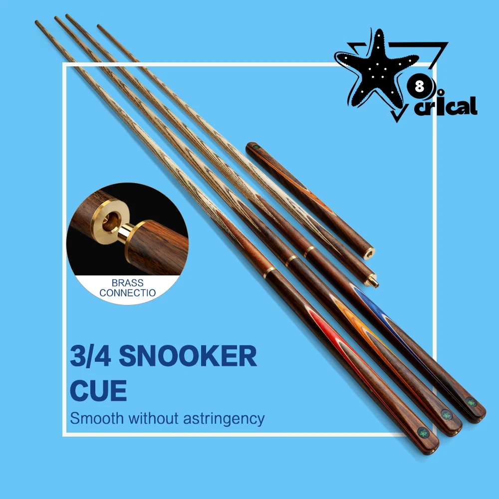 CRICAL Cue 3/4 Split Billiard Snooker Cue Professional 10-10.2mm Tip Professional Ashwood Shaft With Case Handmade Stick Cue