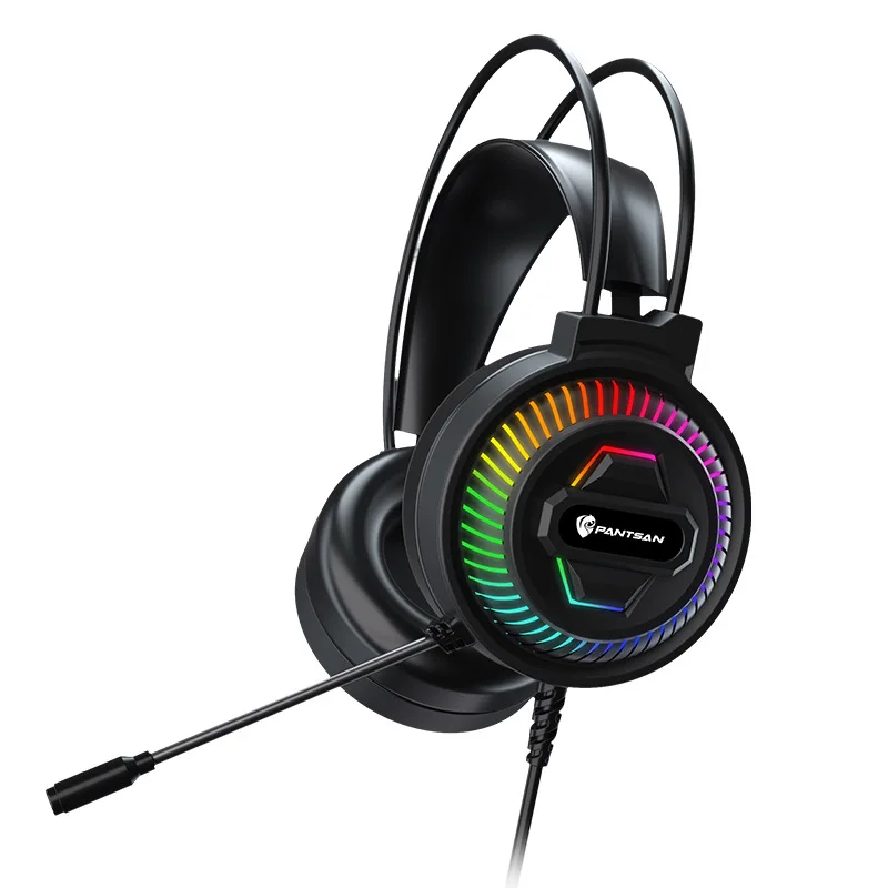 New Psh-400 Headphones Wired With Wheat 7.1usb Luminous Esports Game Eat Chicken Desktop Laptop Universal Accessories