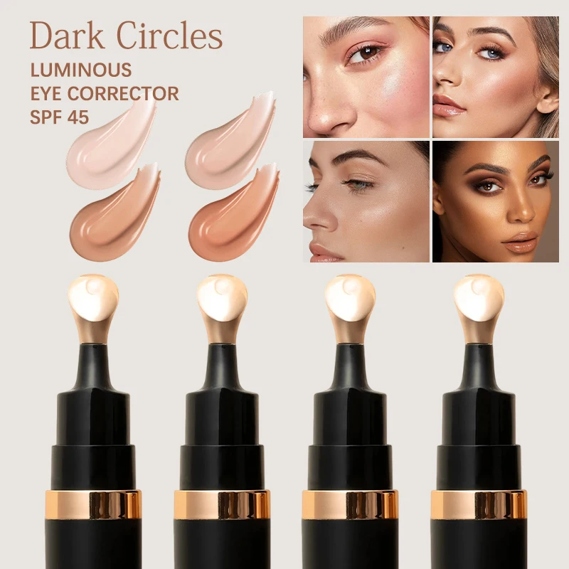 4 color Luminous Eye Concealer Concealer brightens conceal,dark circles under the eyes,concealing makeup liquid concealer 3 4 color Luminous Eye Concealer Concealer brightens conceal,dark circles under the eyes,concealing makeup liquid concealer 3