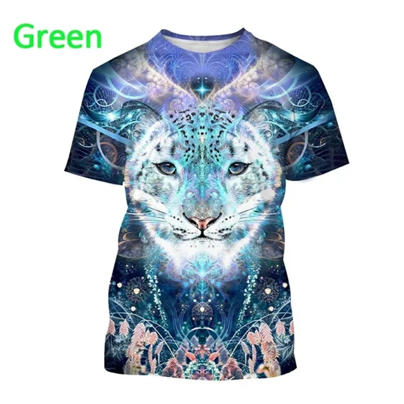 T-shirt homme imprimé 3d animal créatif style fluorescent_voghion.com