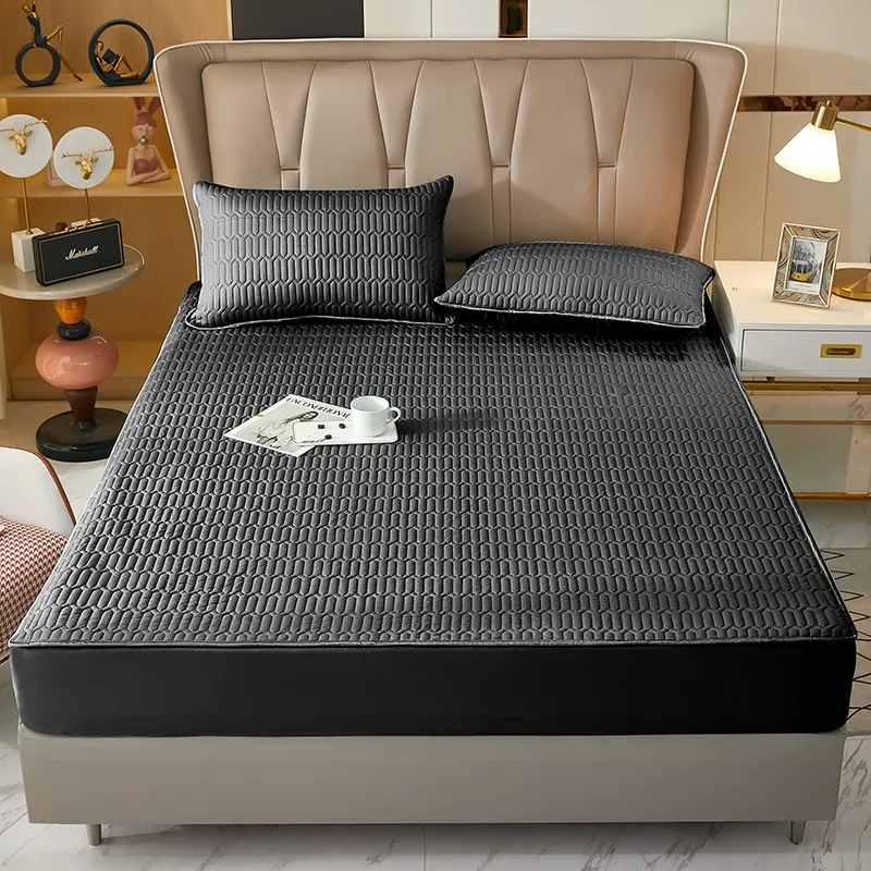 Waterproof Fitted Sheet, Thickened Quilted 100% Waterproof Mattress Cover, Mattress Protector, Bed Cover For Living Room 160x200 5