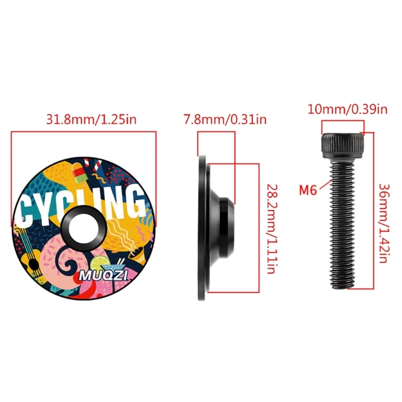 Bicycle Headset Bike Stem Cap Bicycle Head Cap Road Bike Bowl Cover Bicycles Stem Top Cap