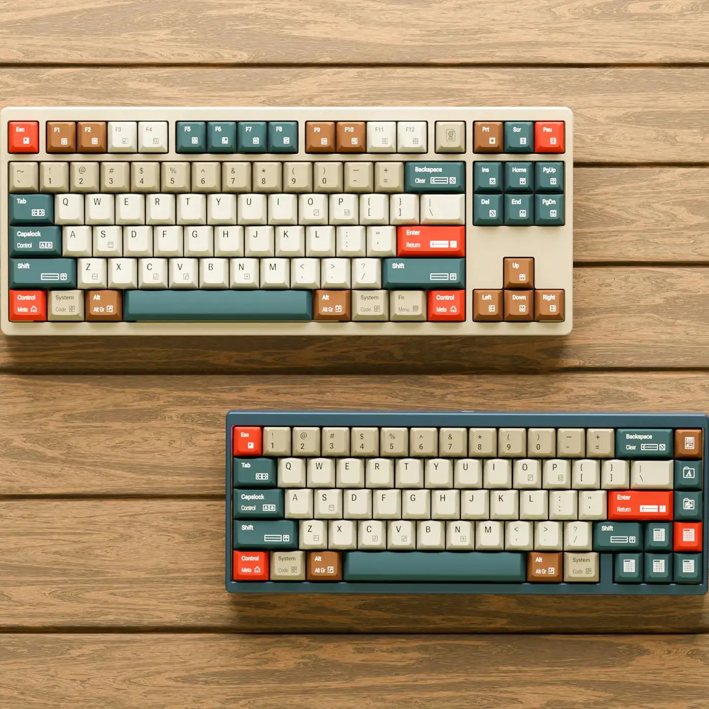 Old Seaside Retro R2 오리지널 하이 ABS 키캡 UV 인쇄