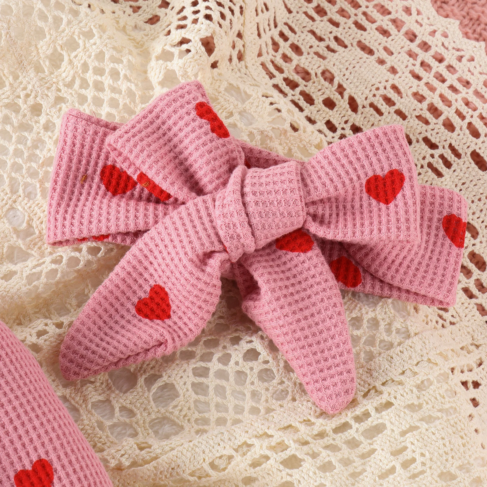 Heart Waffle Footsuit 5