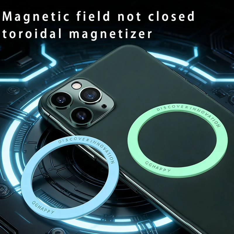 Magnetic Ring Sheet for Smartphone Cases - Universal Metal Plate for Enhanced Grip and Stability