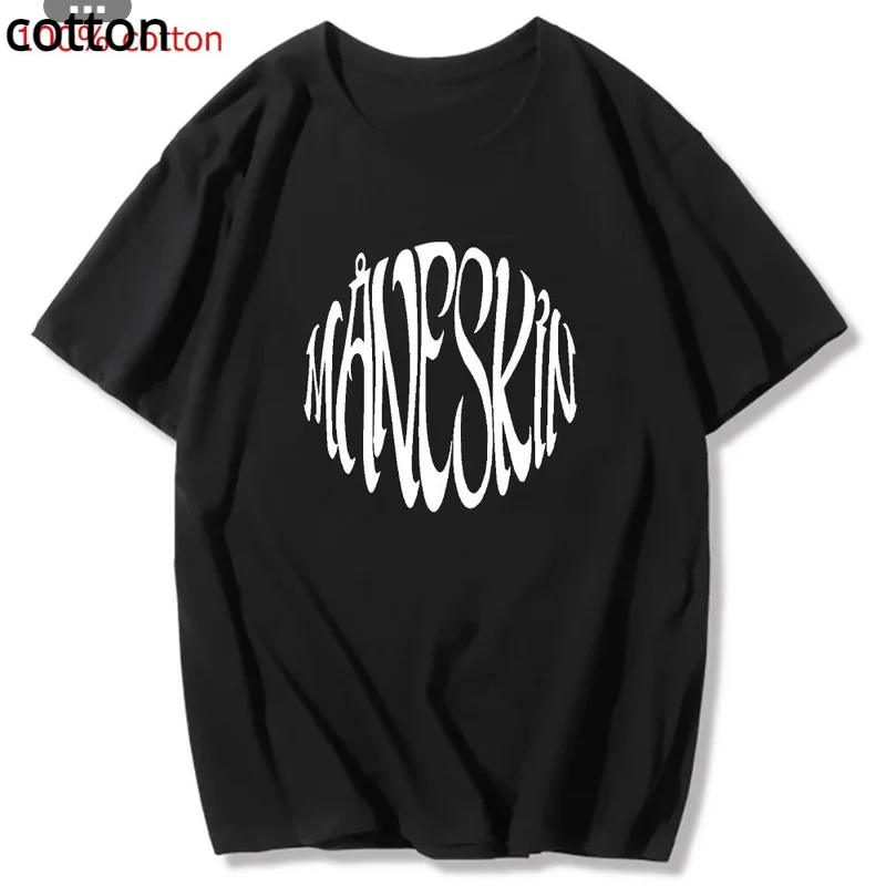

Summer Fashion Women Maneskin T Shirt Casual Hip Hop T-Shirt Female Harajuku O-Neck Tops Tee Shirt 2021 Tshirts Kawaii Cothes