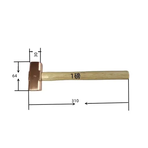 Multifunction Red Copper Hamme Construction Tools Copper Large Copper Hammer,carpentry Tools and Accessories Geology Work Tools - Image 8