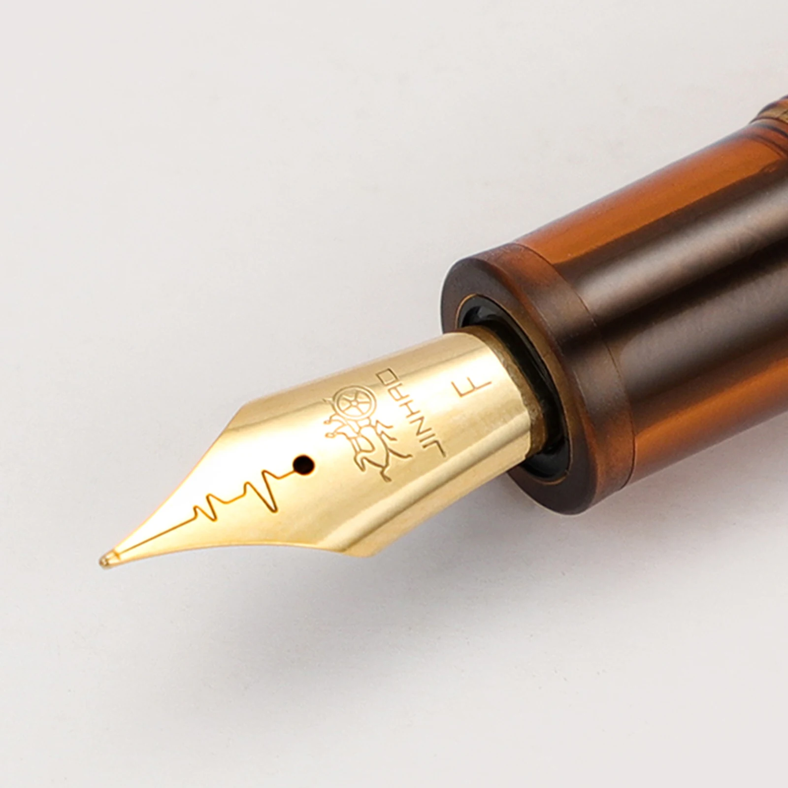 Jinhao 9016 Transparent Fountain Pen Resin ink pens EF F M Nib Student School Stationery Business Office writing Supplies Gifts 2