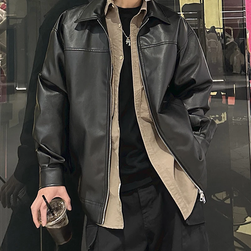 ジャケット・アウター 00s y2k Leather hoodie Jacket S1974a8b37c4148e2bbee307db80c0