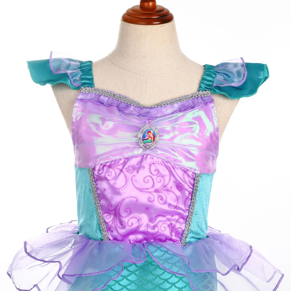 Girls Mermaid Dress Charm Princess Dress Cosplay Costumes For Kids Girl Mermaid Birthday Party Stage Dress Halloween Clothing
