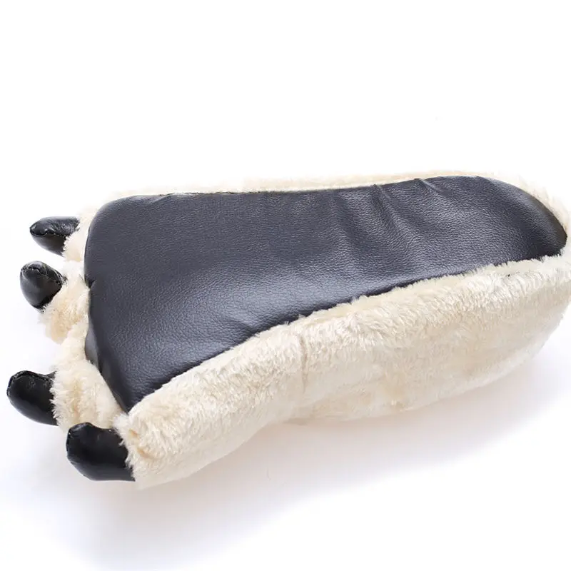 Slip On Bear Paw Bigfoot Shoes Male Designer Bear Claw Furry Slippers Fashion Sliders for Men Plush Indoor Slippers for Husband
