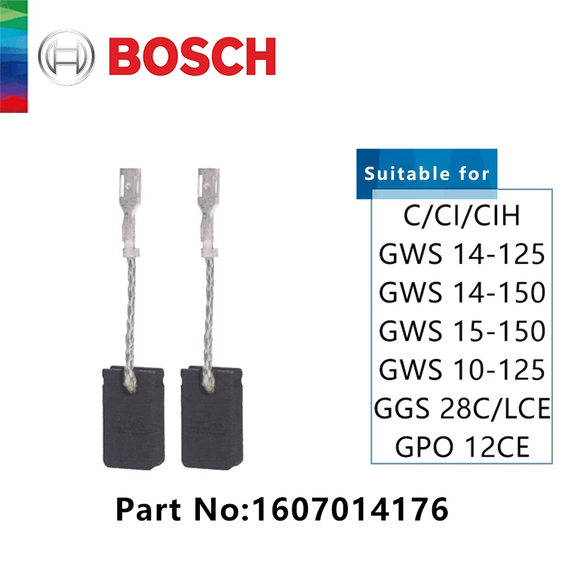 6Pcs Carbon Brushes Motor For Bosch Gws 1000/1100/1400/10/11/14/15-125 Parts | UK