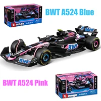 New Bburago 1:43 A524 BWT Alpine F1 Team 2024 #31 Esteban Ocon #10 Pierre Gasly Alloy Car Die Cast Model FORMULA 1 Racing Car 1