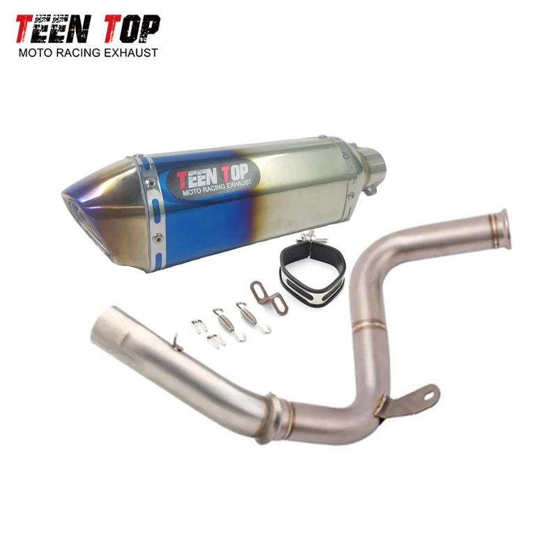 For KTM Duke 250 390 RC390 Exhaust 51mm Motorcycle Exhaust Muffler Stainless Steel Escapes Para Moto Duke 390 Tube AK Exhaust - Image 4