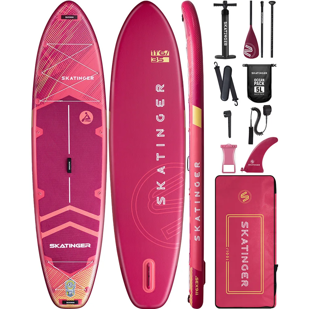 Skatinger Inflatable Paddle Boards 11'x34''x6'' Water Sports For Adults  Stand Up Sup Board Paddling And Fishing Accessories - AliExpress