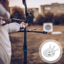 6-Piece Stainless Steel Archery Practice Target Set - Durable and Portable (Silver)