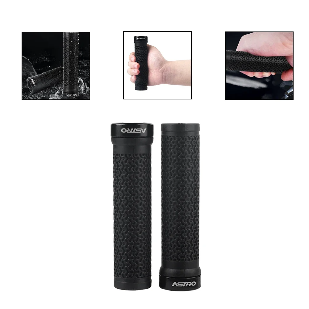 Non-Slip Rubber Bicycle Handlebar Grips for Mountain and Folding Bikes