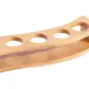 6 Holes Glass Holder Cup Rack Barware Accessories Organizer Serving Tray Kitchen Storage Wood for Club Party Bar Glass Cup Rack 5