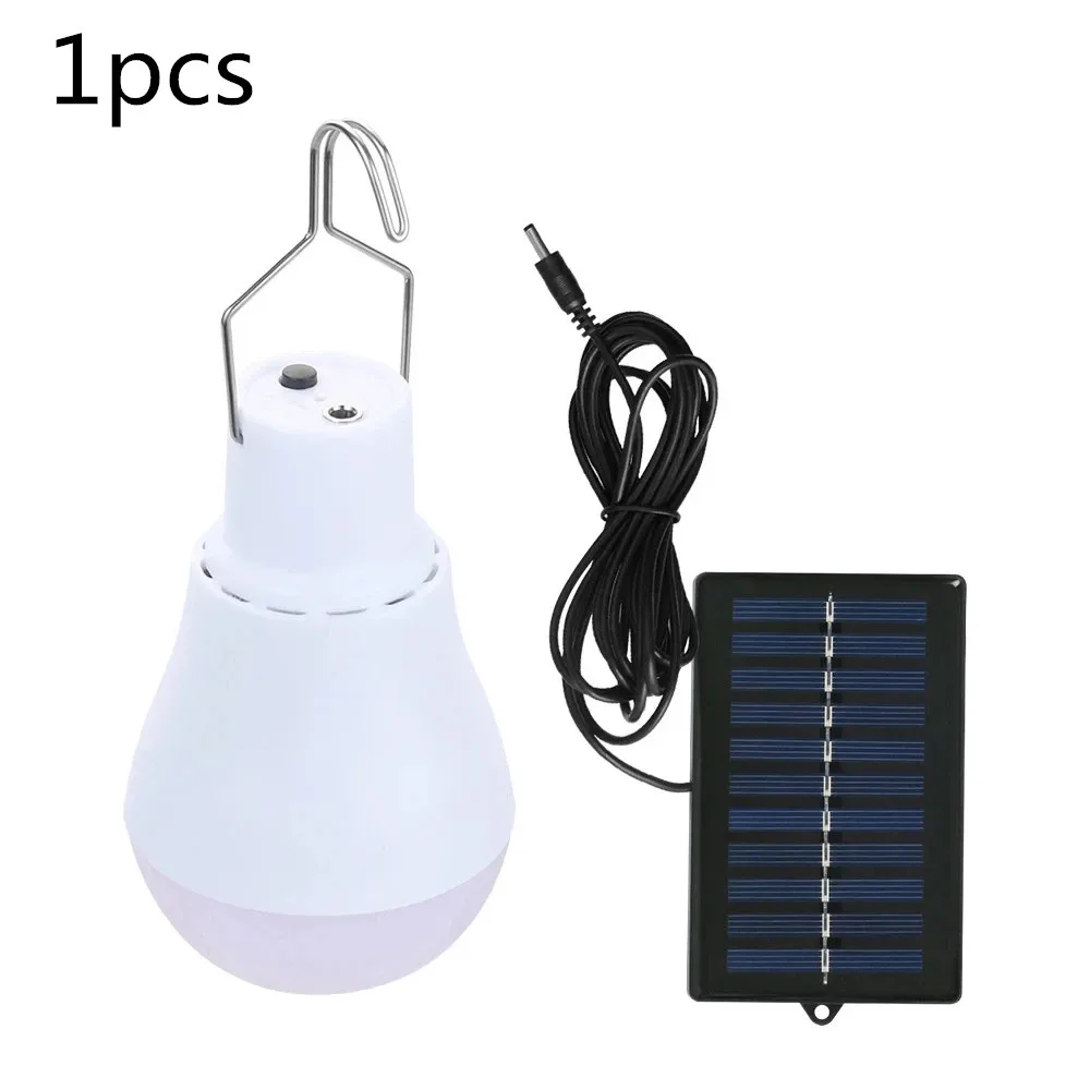 Lampadina A LED Solare Portatile Con Pannello E Telecomando - 9W, 350LM, Ricaricabile Via USB, 5 Modalità, Per Campeggio Ed Emergenza - 3