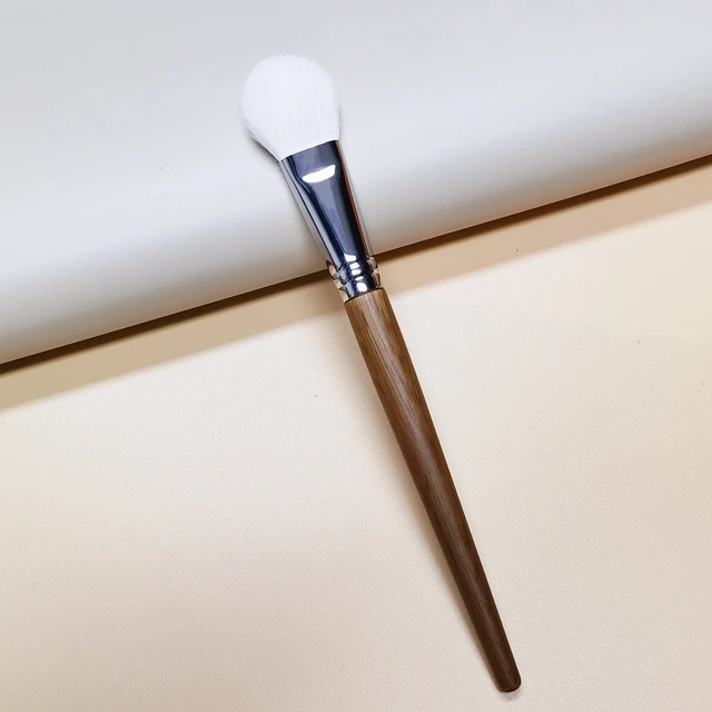 Brosse à Blush en cheveux naturels, surligneur pour le visage, ombre, pinceaux de maquillage, poils de chèvre naturels, bronzant, outils cosmétiques essentiels professionnels 1