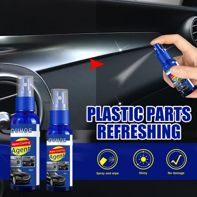 Plastic Restorer Back To Black Gloss Car Cleaning Products Auto Plastic  Leather Part Polish Repair Coating Renovator - AliExpress