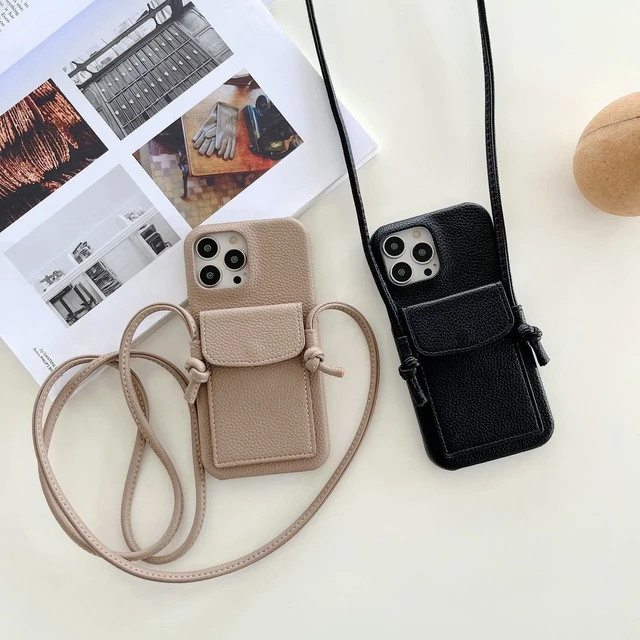 Iphone 13 Pro Max Crossbody Wallet Case  Iphone Case Strap Card Holder -  Luxury - Aliexpress