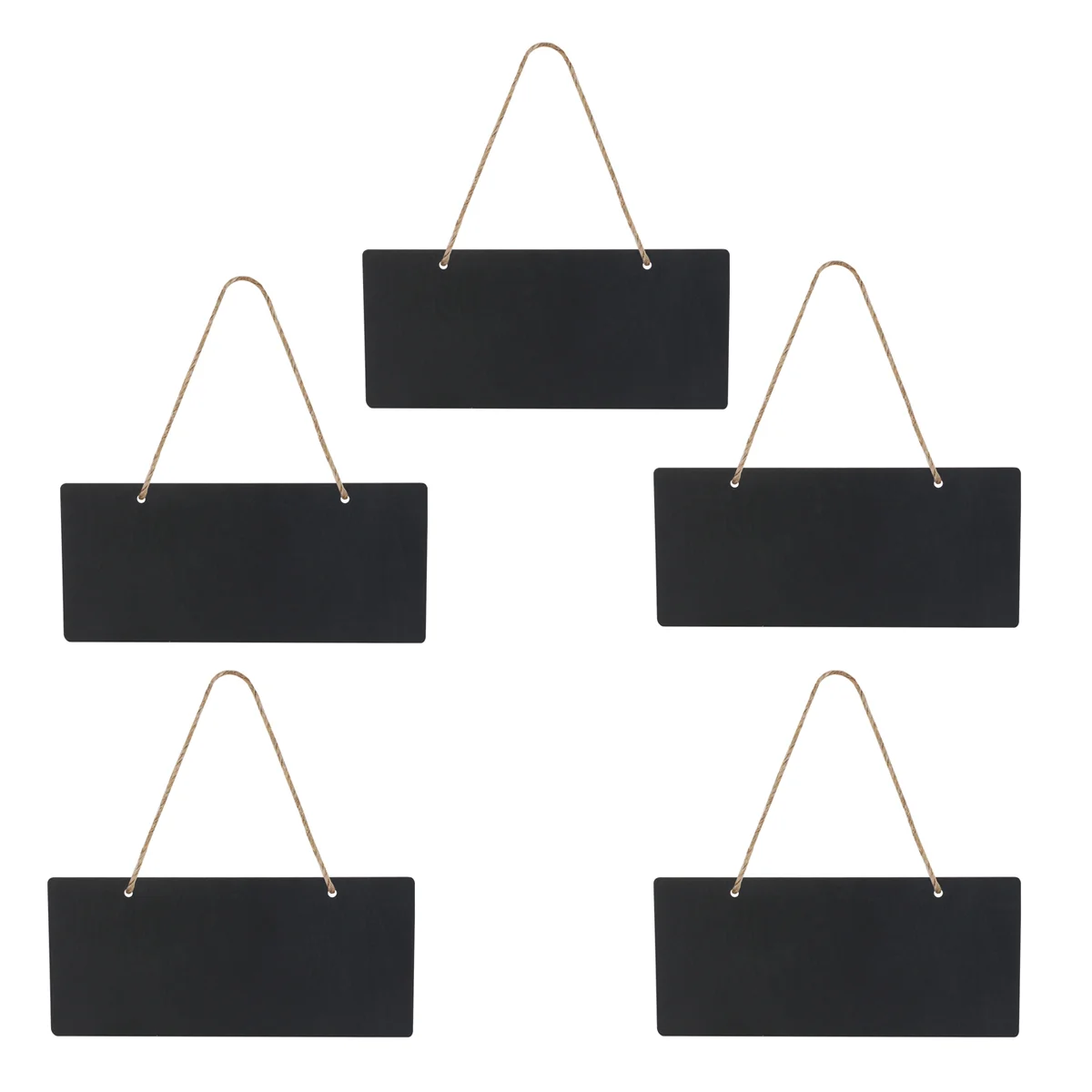 

5Pcs Wood Chalkboard with Strings, Small Blackboard for Labels, Message Board Signs, Suitable for Birthday Wedding Decor