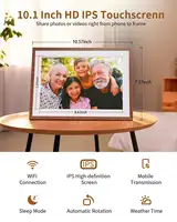 Frameo 10.1 Inch Digital Picture Frame，WiFi Electronic Frame，1280 * 800IPS HD Cloud Smart Digital Photo Frame,32GB Storage, Wall 5
