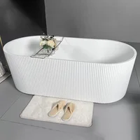 Acrylic Bathtub Modern Design Freestanding Bath Tub White Free Standing Alone Soaking Whirlpool Tubs 1