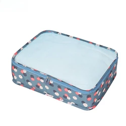 Compact Foldable Packing Cubes with Breathable Mesh Design - 6pcs (Flower)