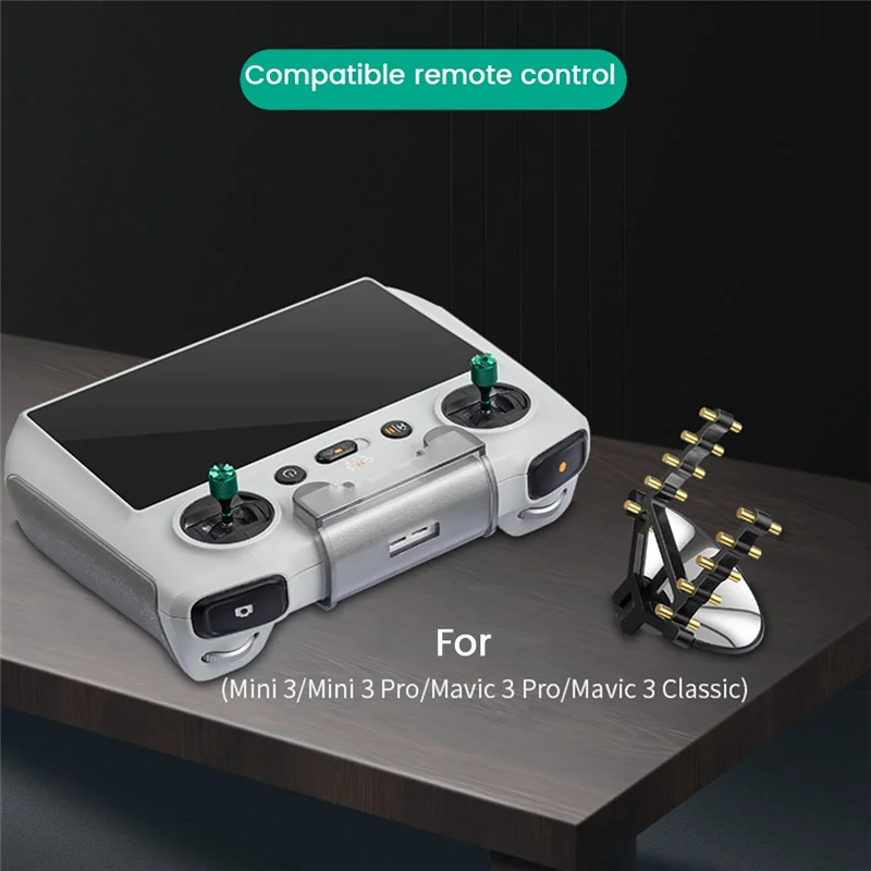 Amplificateur de signal d'antenne noir pour DJI Mini3 et Mavic 3 Pro, posé sur fond blanc